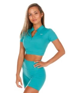 Elite Eleven Aura Zip Tee - Teal