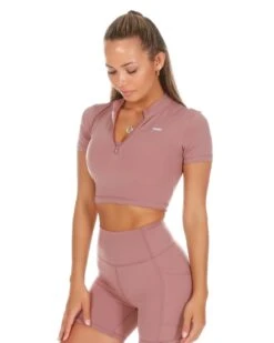 Elite Eleven Aura Zip Tee - Soft Rose