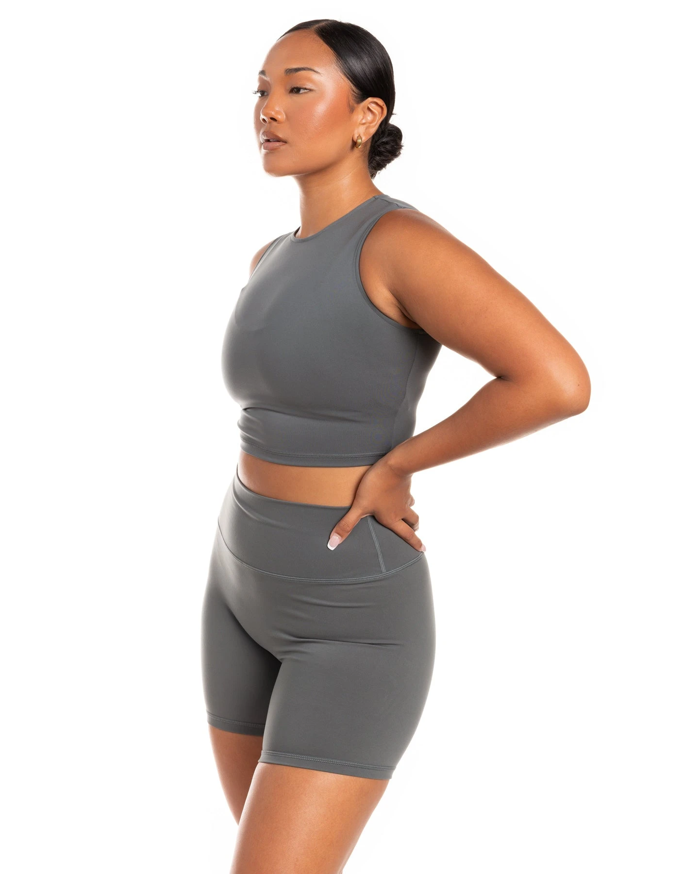 Elite Eleven Aura Boxy Tank - Cloud Grey - Image 4