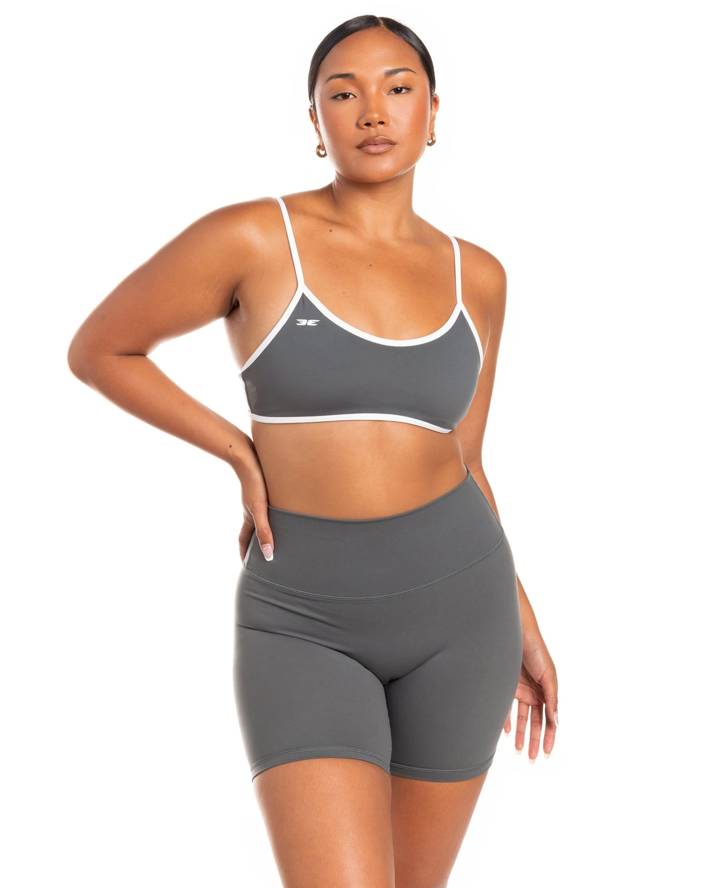 Elite Eleven Micro Contrast Bra - Cloud Grey - Image 3