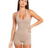 Elite Eleven Halter Unitard - Vintage Khaki