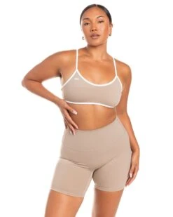 Elite Eleven Micro Contrast Bra - Vintage Khaki