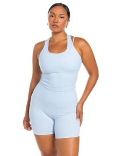 Elite Eleven Aura Racer Tank - Sky Blue