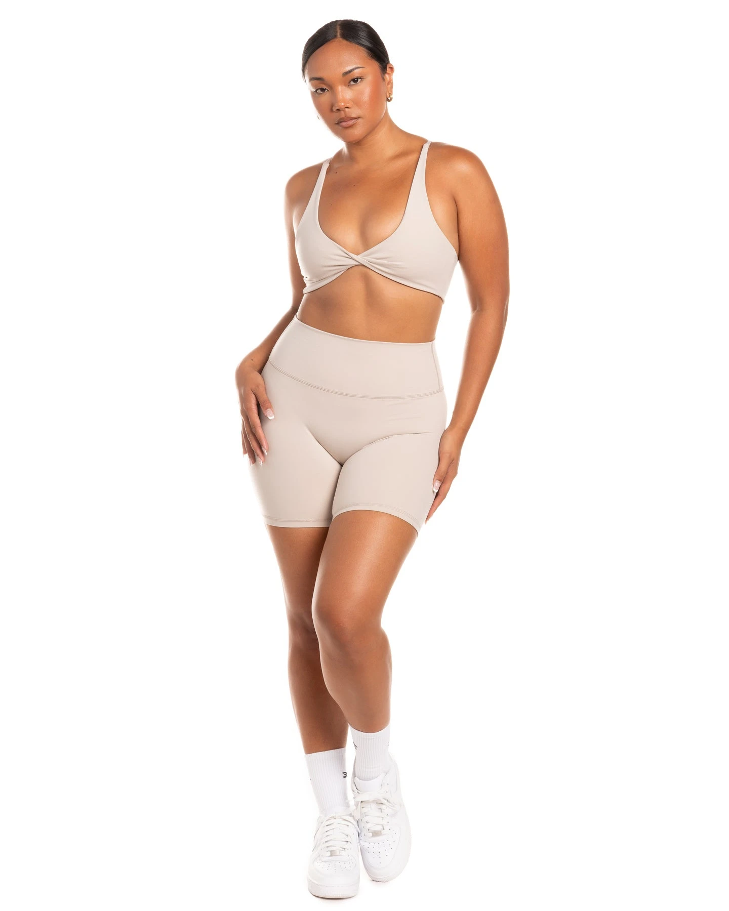 Elite Eleven Aura SF Shorts - Oat Latte - Image 2