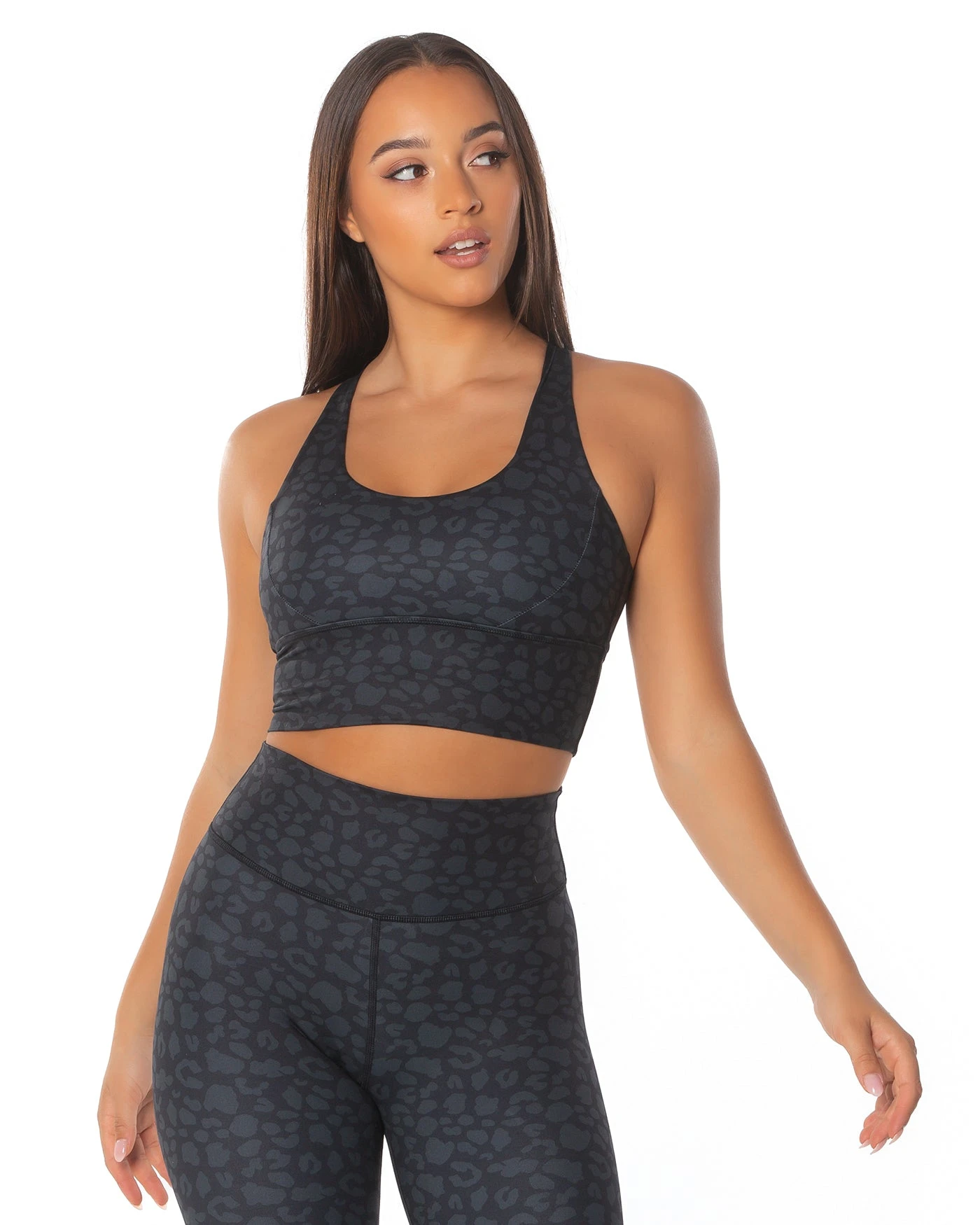 Elite Eleven Aura Bra - Black Leopard