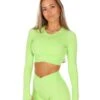Elite Eleven Cross Over Long Sleeve - Lime