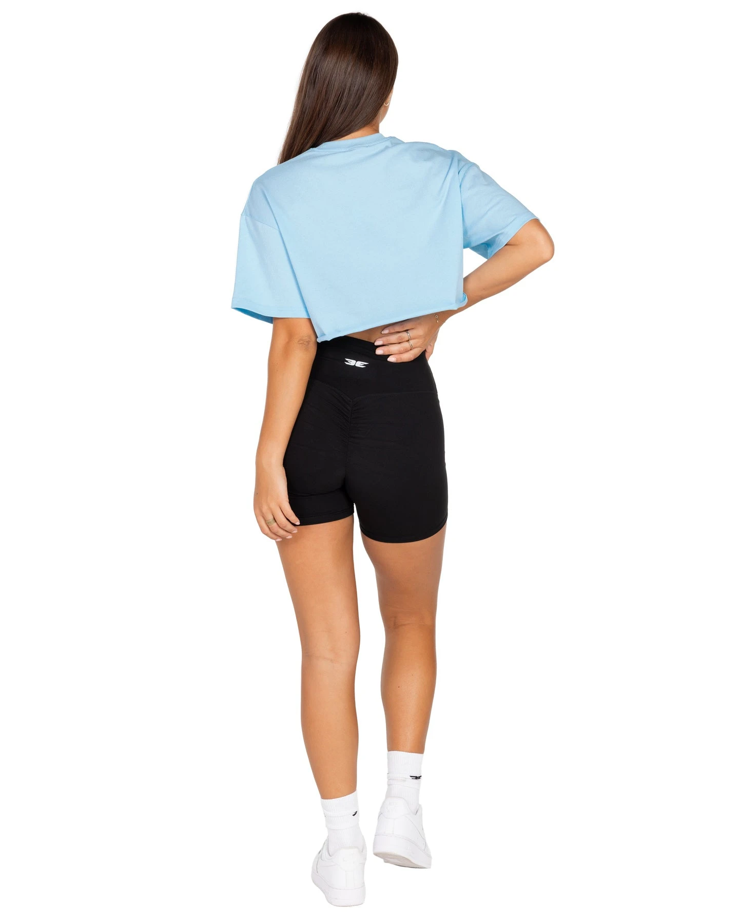 Elite Eleven Women's Classic Cropped Tee - Sky Blue - Image 3