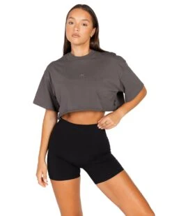 Elite Eleven Women's Classic Cropped Tee - Slate