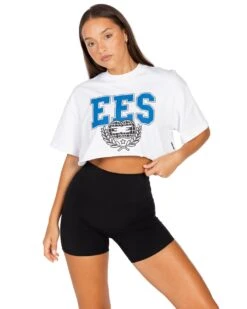 Elite Eleven Squad Cropped Tee - White