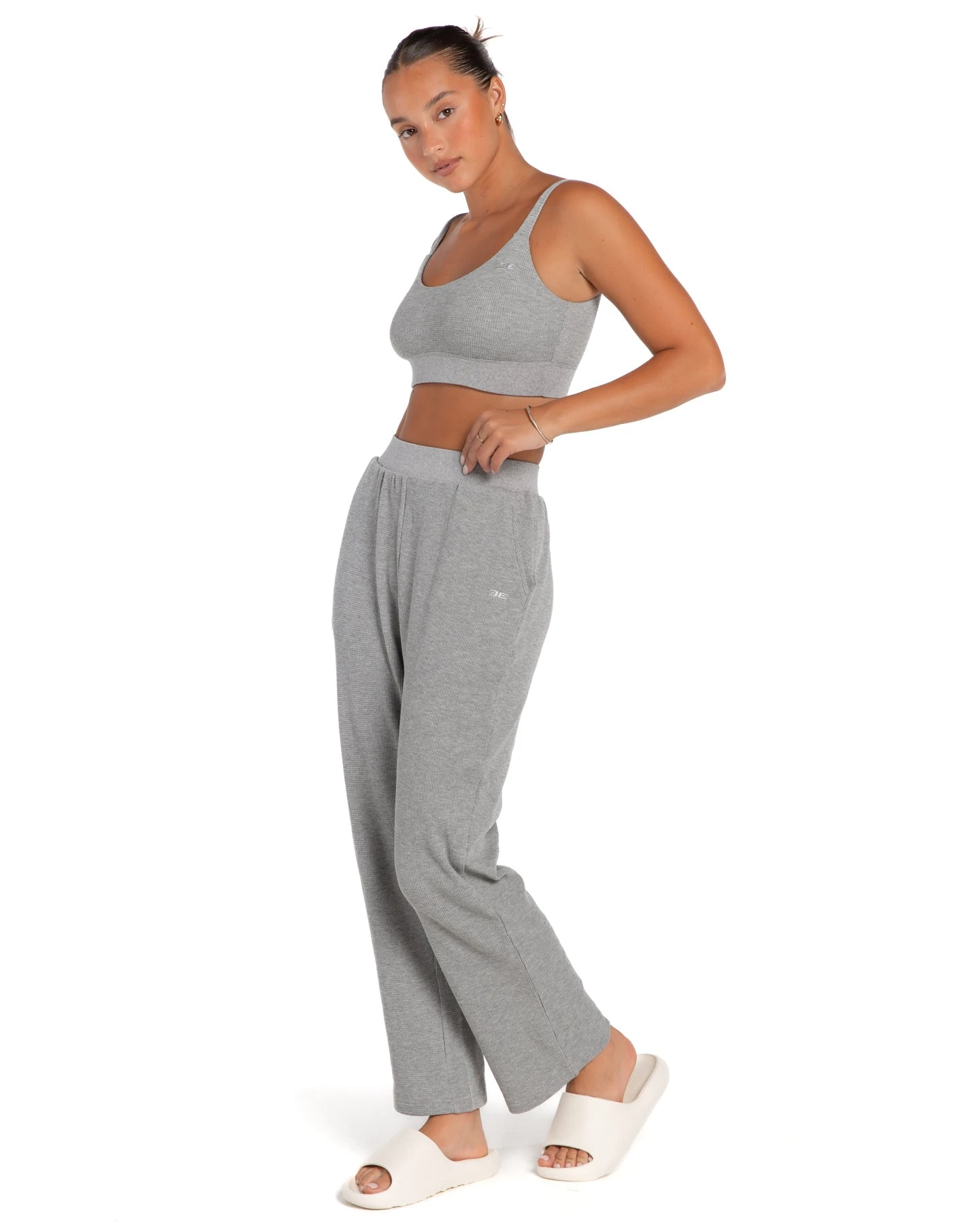 Elite Eleven Waffle Bralette - Grey - Image 3