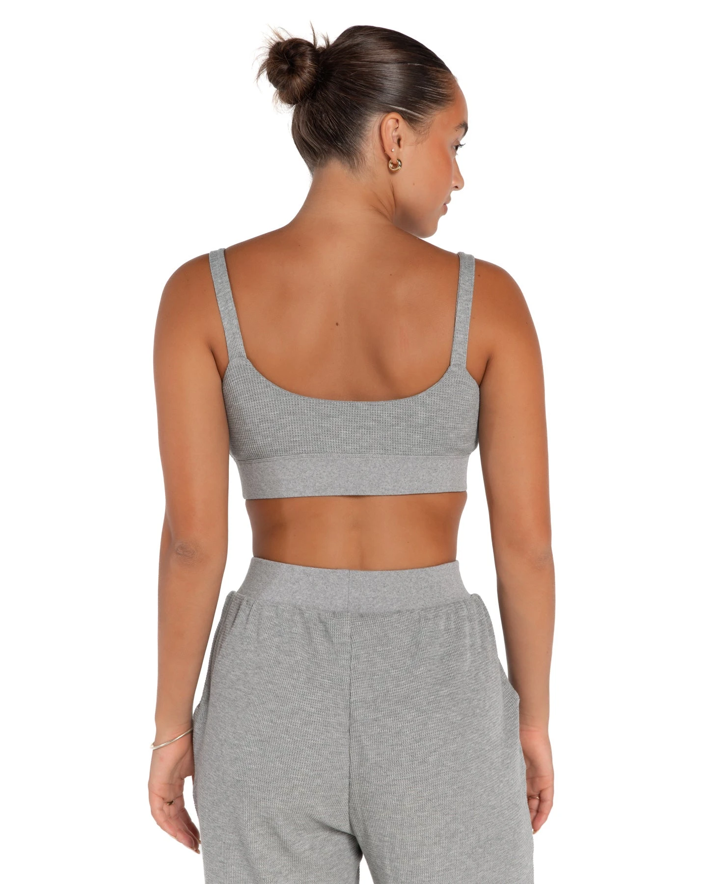 Elite Eleven Waffle Bralette - Grey - Image 2