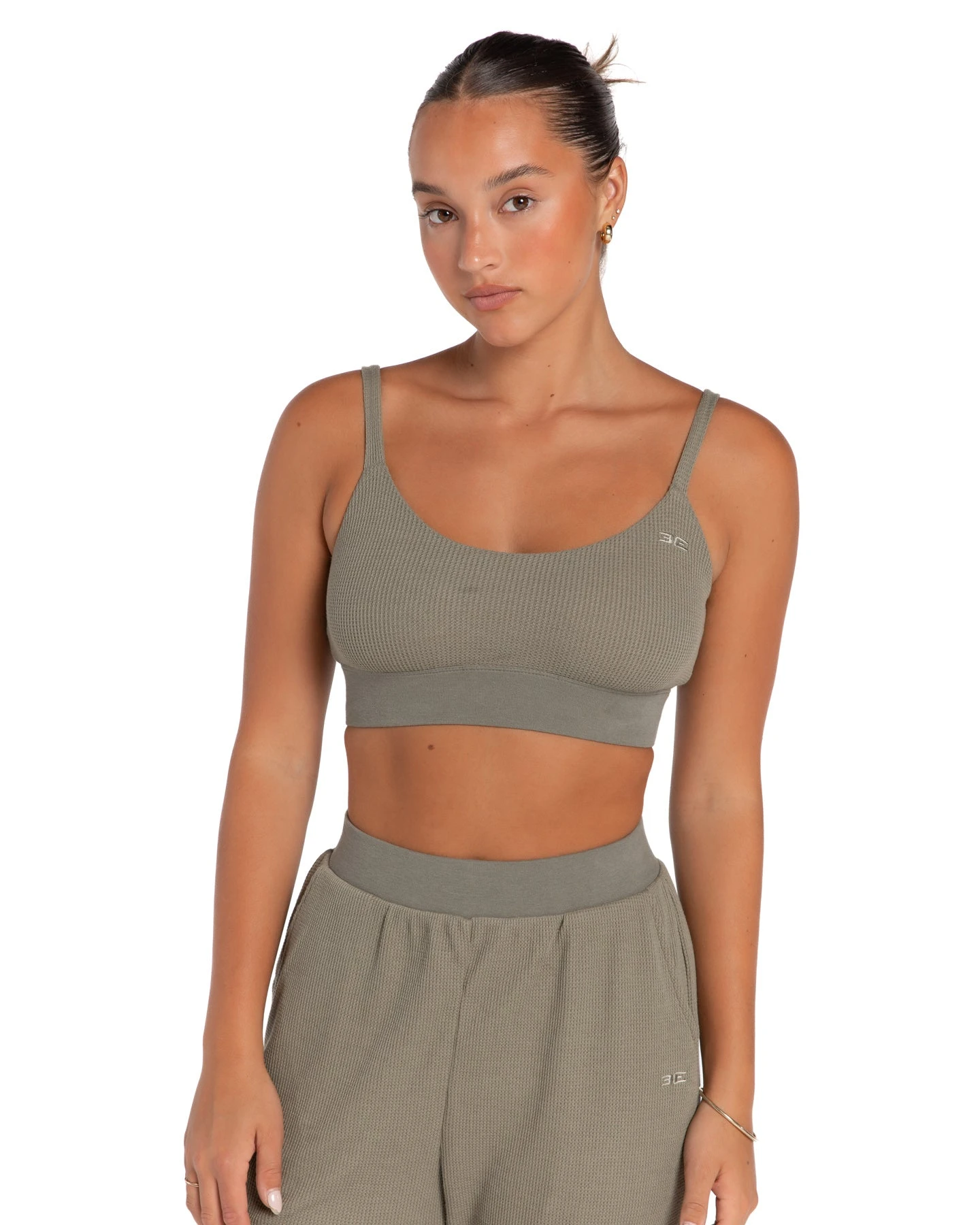 Elite Eleven Waffle Bralette - Sage - Image 4