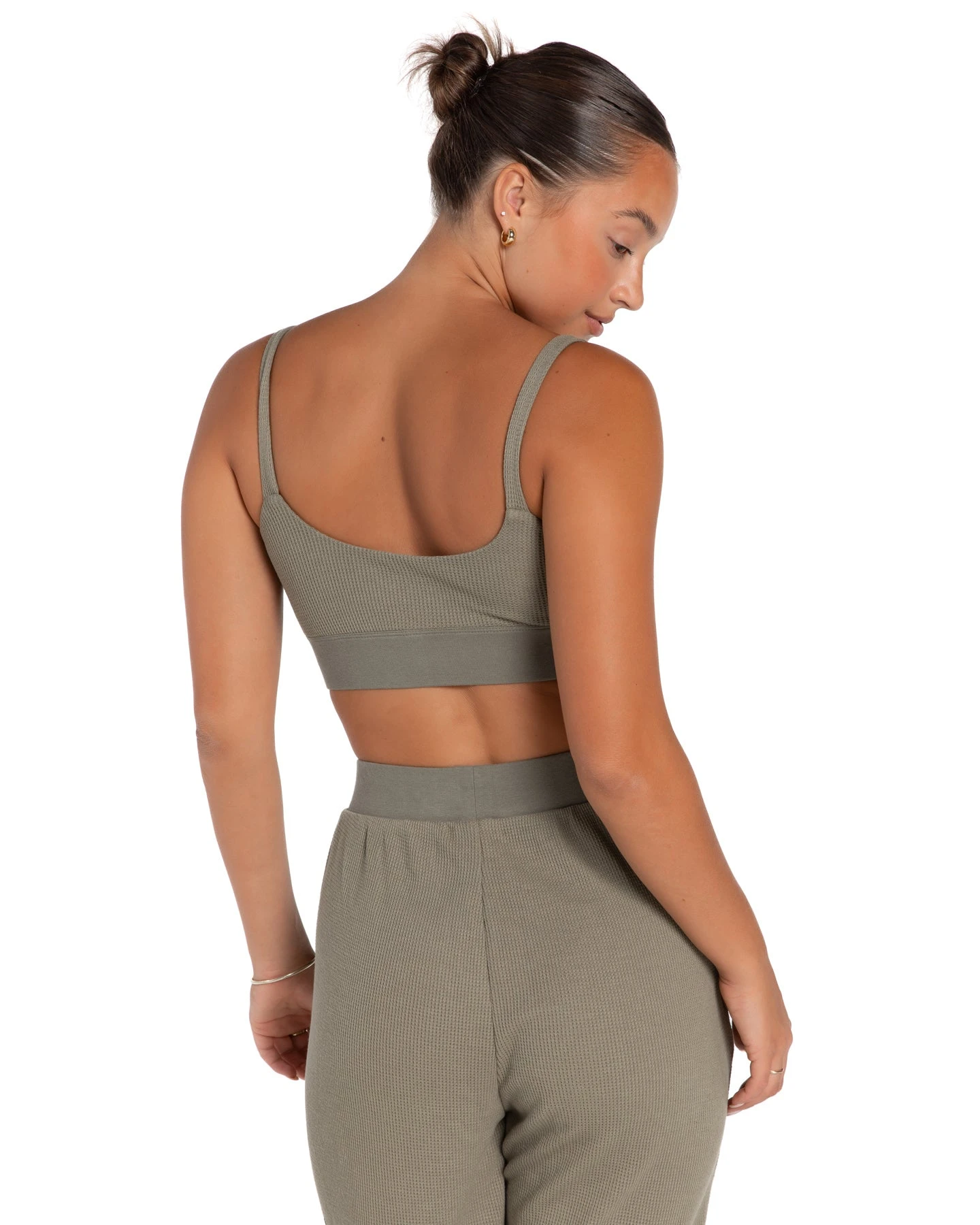 Elite Eleven Waffle Bralette - Sage - Image 2