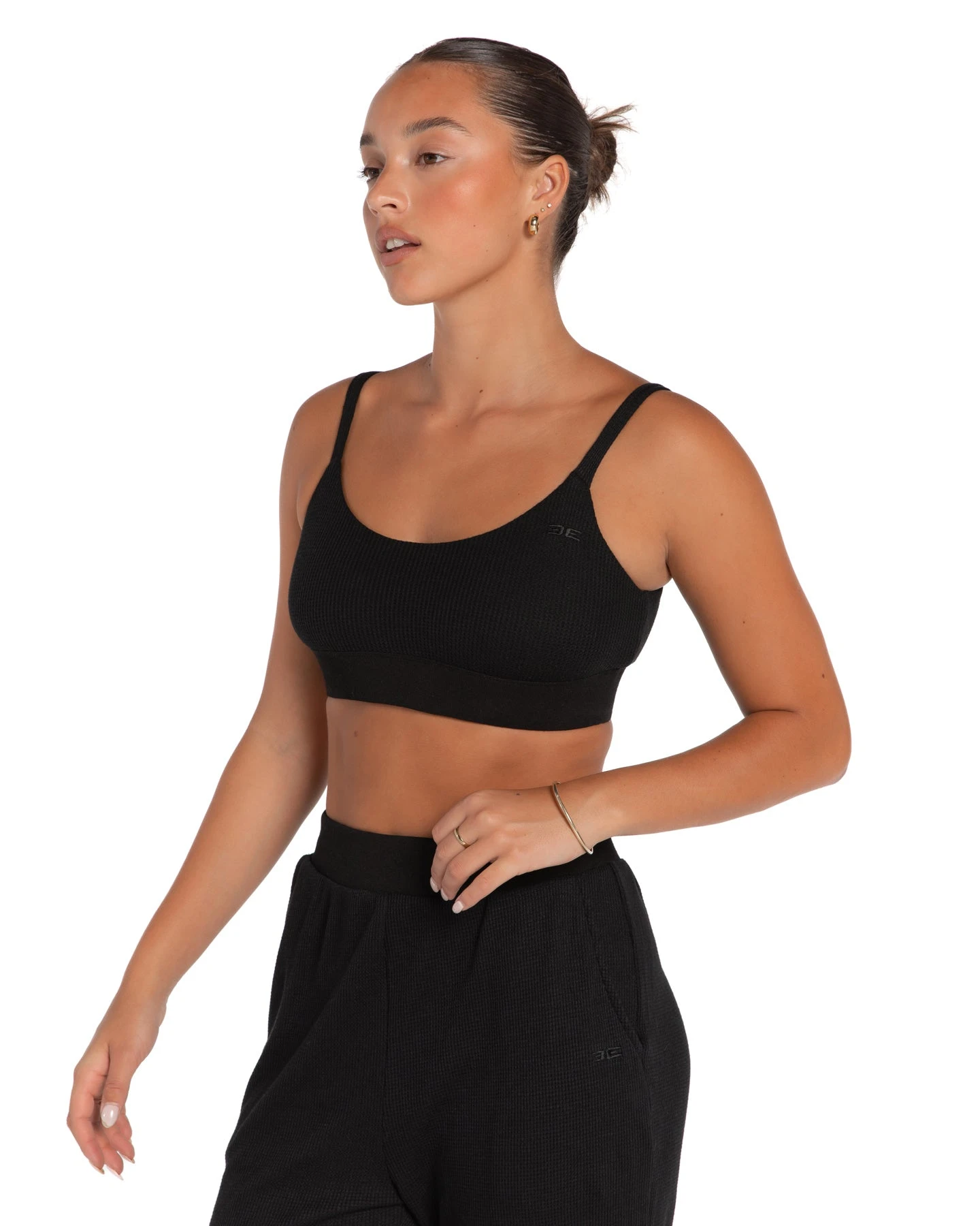 Elite Eleven Waffle Bralette - Black - Image 5