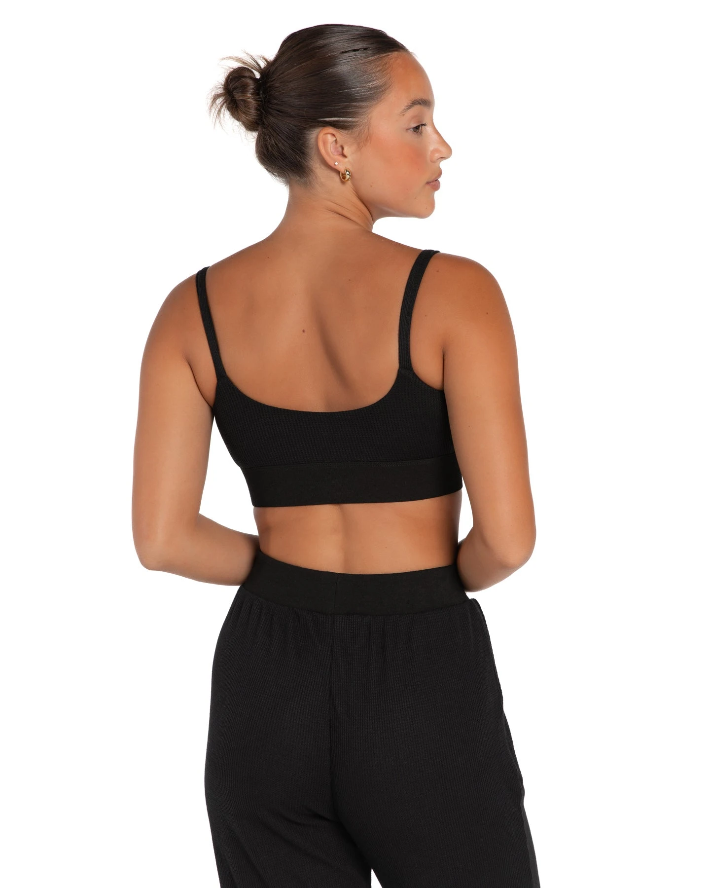 Elite Eleven Waffle Bralette - Black - Image 2