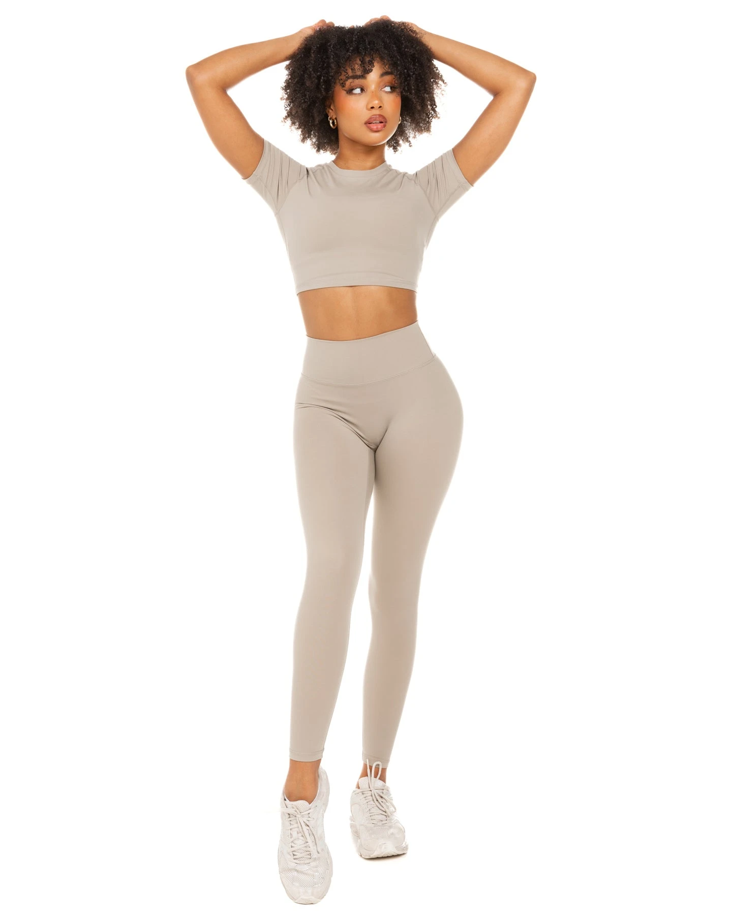 Elite Eleven Aura Crop Tee - Vintage Khaki - Image 2