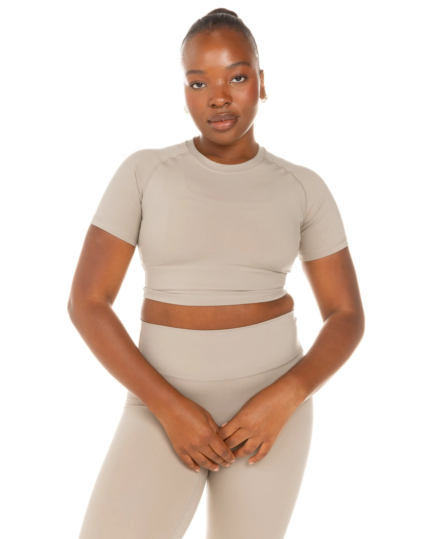 Elite Eleven Aura Crop Tee - Vintage Khaki - Image 4