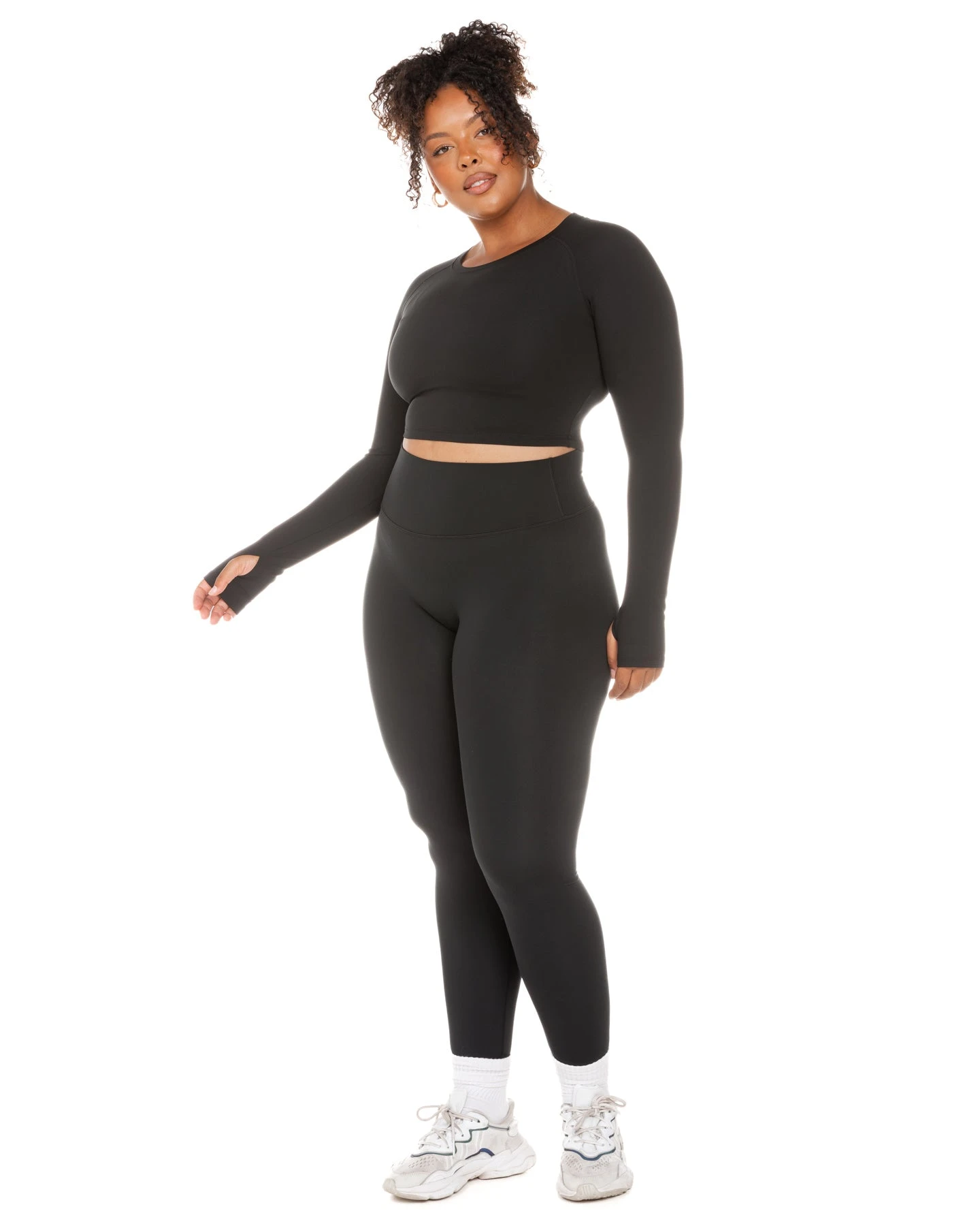 Elite Eleven Aura Crop Long Sleeve - Black - Image 7