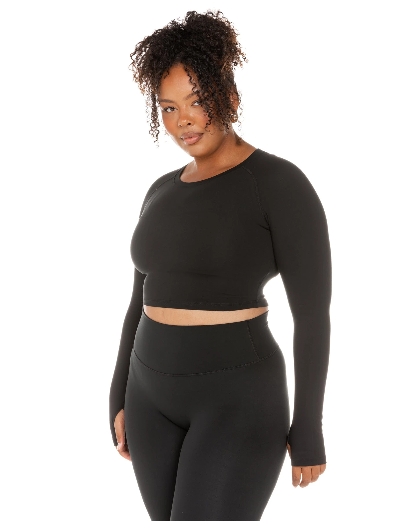 Elite Eleven Aura Crop Long Sleeve - Black - Image 6