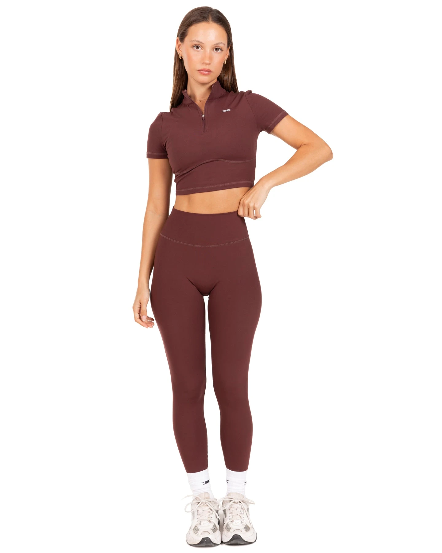 Elite Eleven Auraluxe Crop Tee - Decadent Chocolate - Image 2