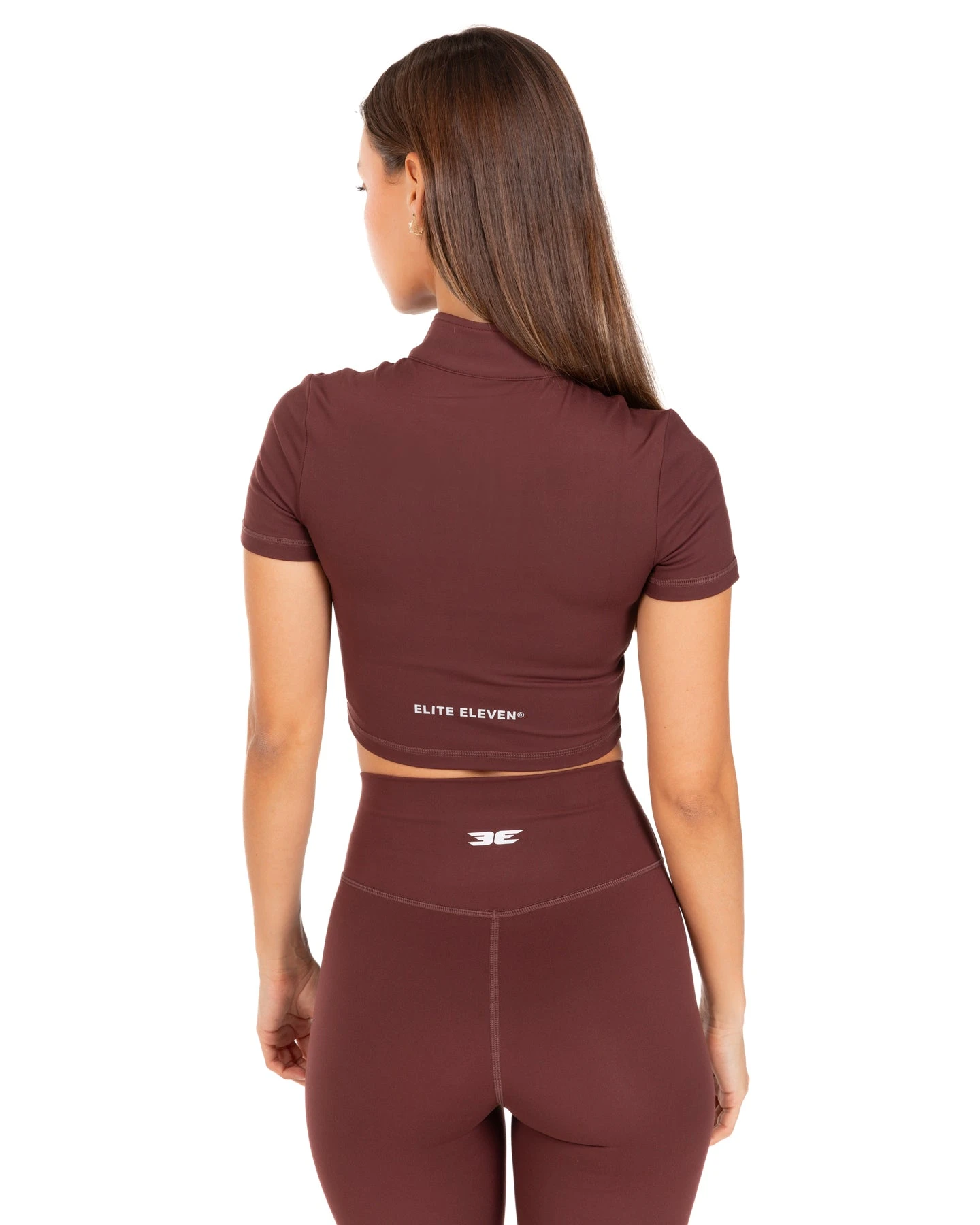 Elite Eleven Auraluxe Crop Tee - Decadent Chocolate - Image 4