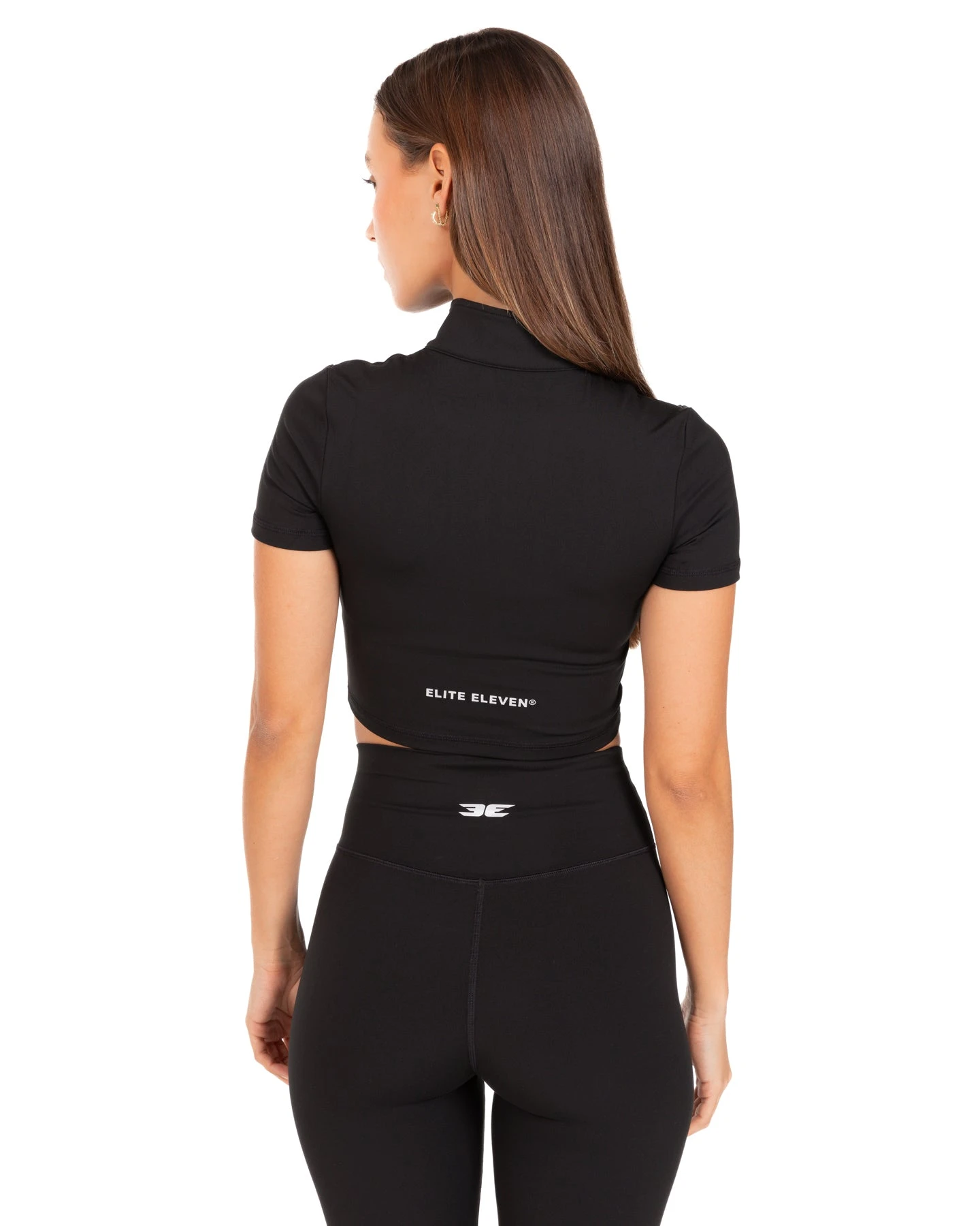 Elite Eleven Auraluxe Crop Tee - Black - Image 4