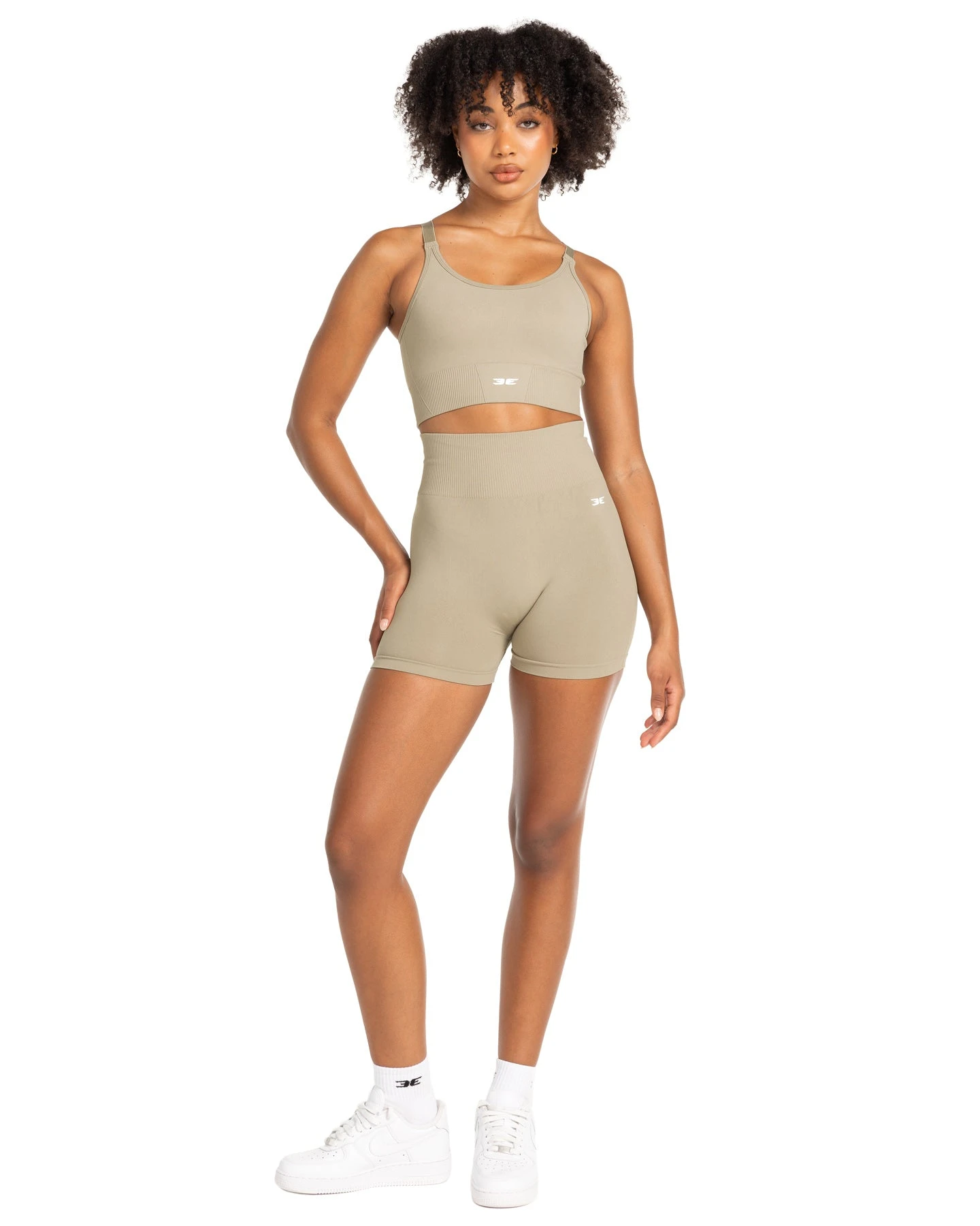 Elite Eleven Elite Seamless V2 Shorts - Beige (Subtle Scrunch) - Image 3