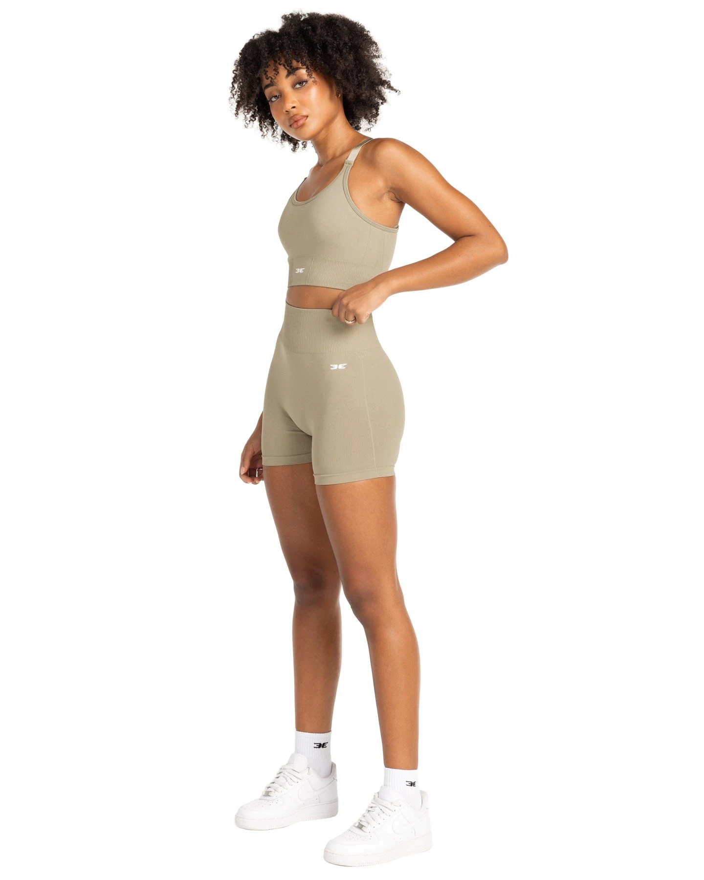 Elite Eleven Elite Seamless V2 Shorts - Beige (Subtle Scrunch) - Image 4