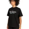 Elite Eleven Women's Script Oversized Tee - Black / Blue