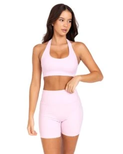 Elite Eleven Halter Bra - Blush Pink