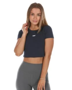 Elite Eleven Elite Crop Tee - Navy