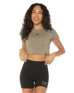 Elite Eleven Elite Crop Tee - Khaki