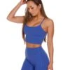 Elite Eleven Touch Cropped Tank - Azure