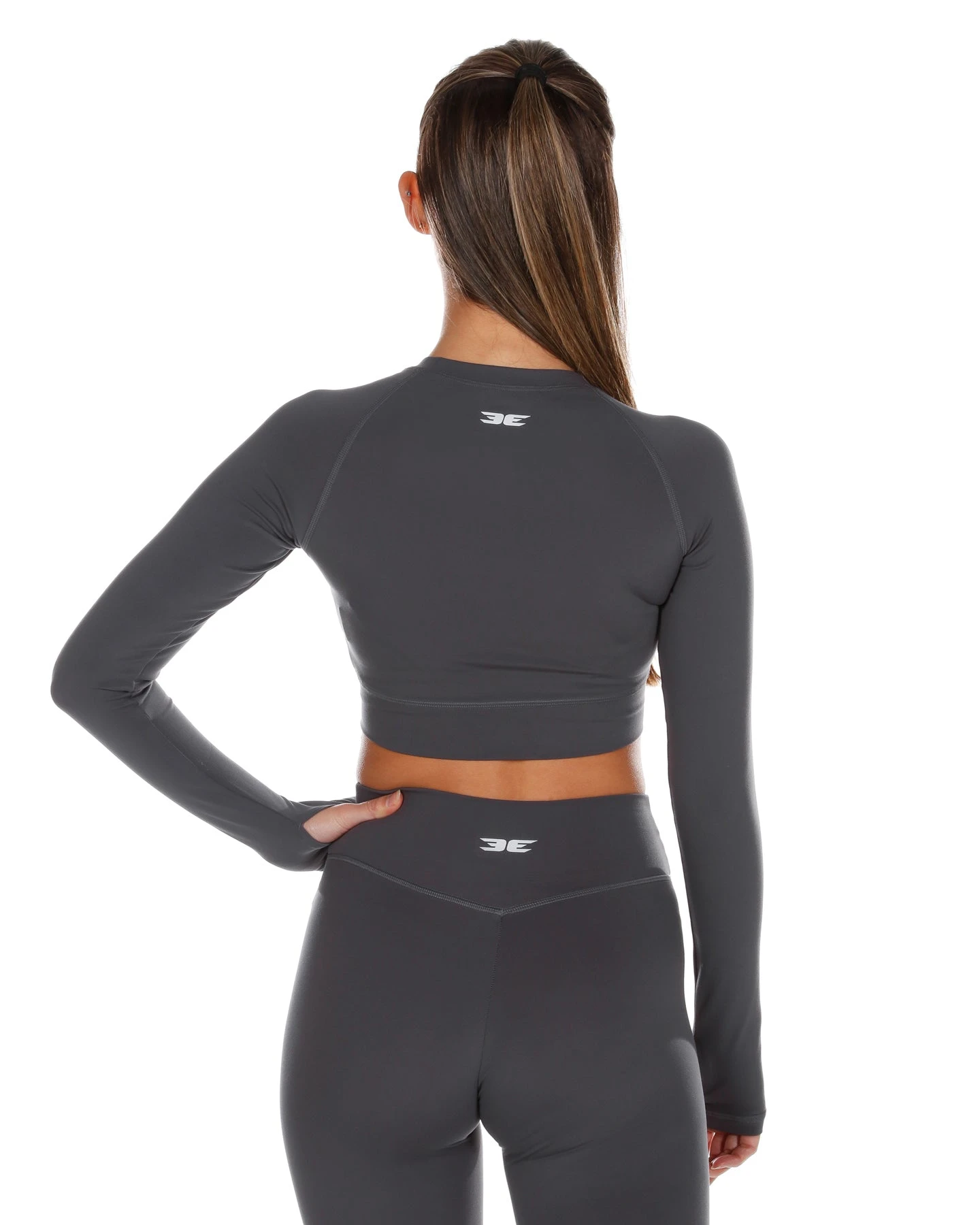 Elite Eleven Cross Over Long Sleeve - Charcoal - Image 2