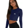 Elite Eleven EE Long Sleeve Crop - Navy