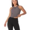 Elite Eleven Ribbed Singlet - Charcoal