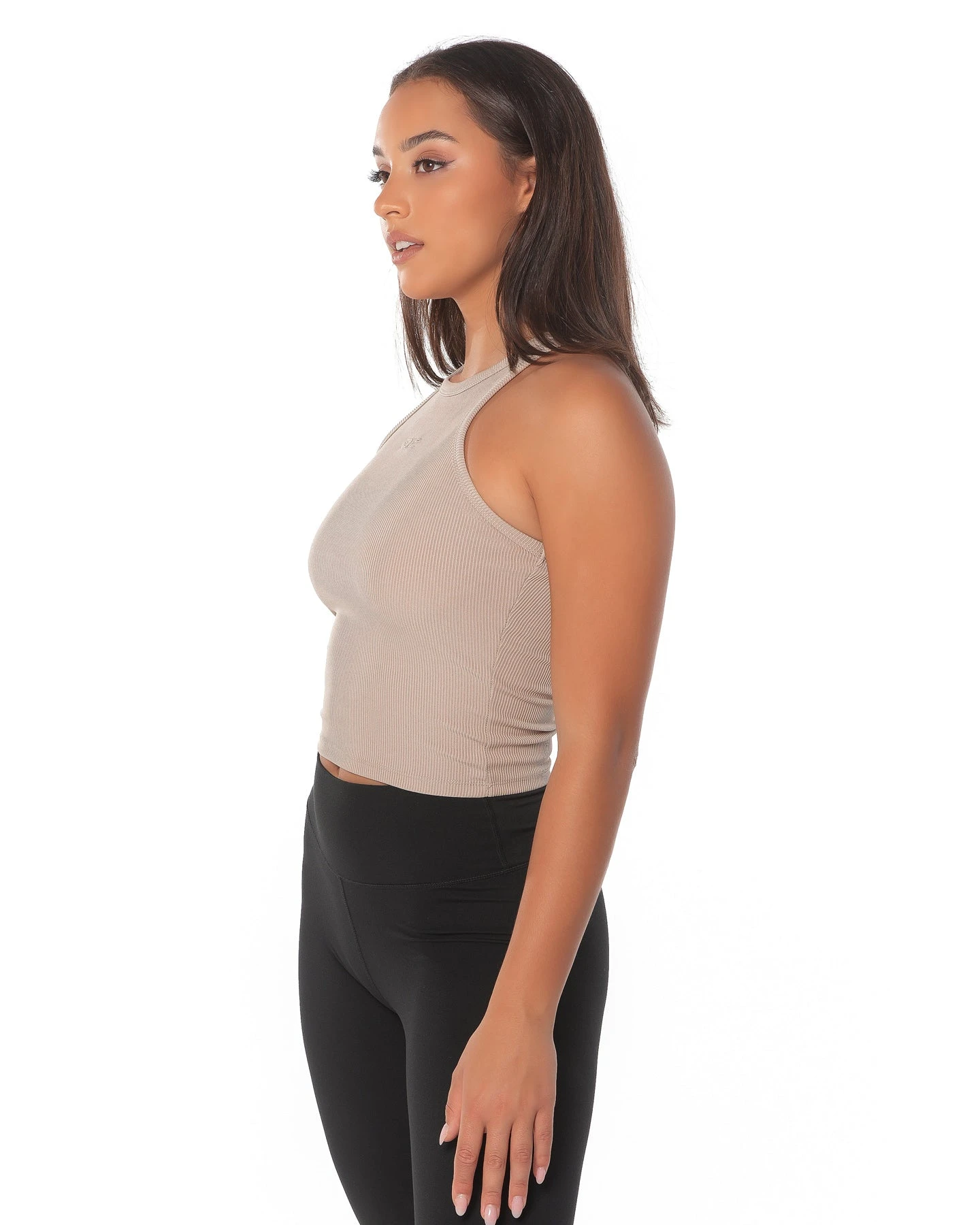 Elite Eleven Ribbed Singlet - Beige - Image 3