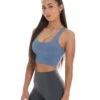 Elite Eleven EE Square Neck Bra - Blue