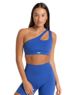 Elite Eleven Asymmetric Bra - Electric Blue